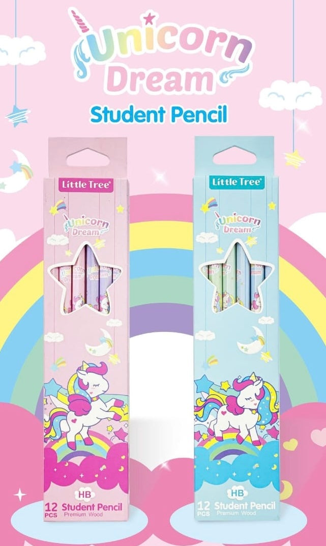 Unicorn Theme Pencil Set