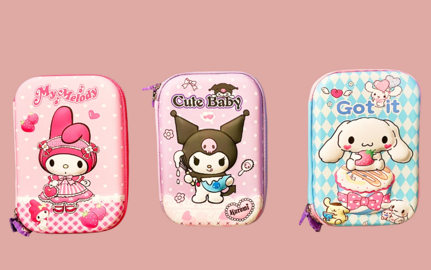 3D Kuromi Pencil Pouch