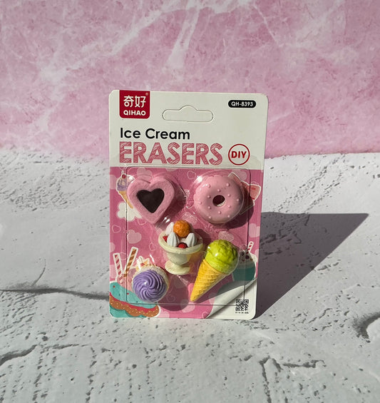 Ice cream theme Erasers