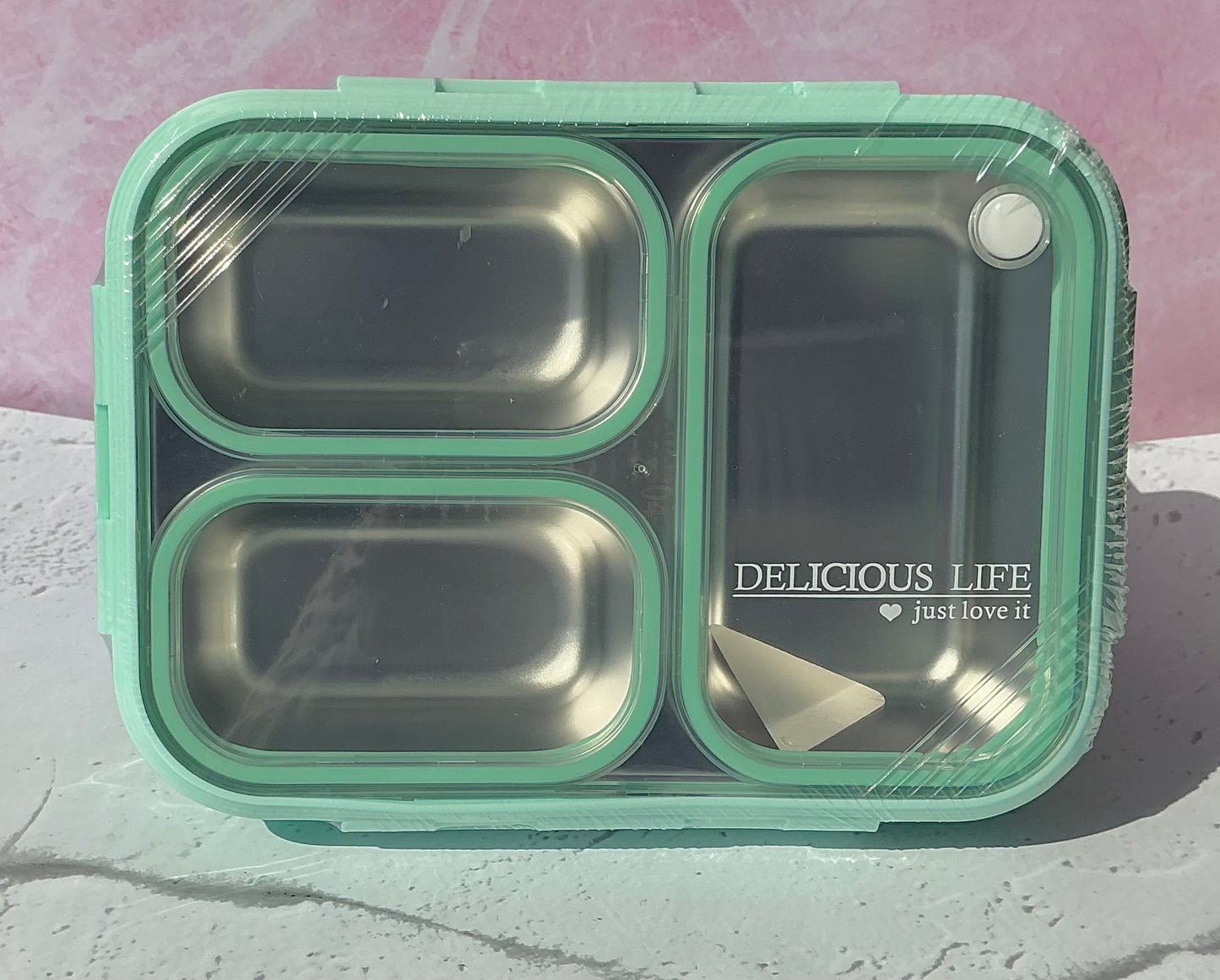 Stainless Steel bento lunch box with 3 compartment