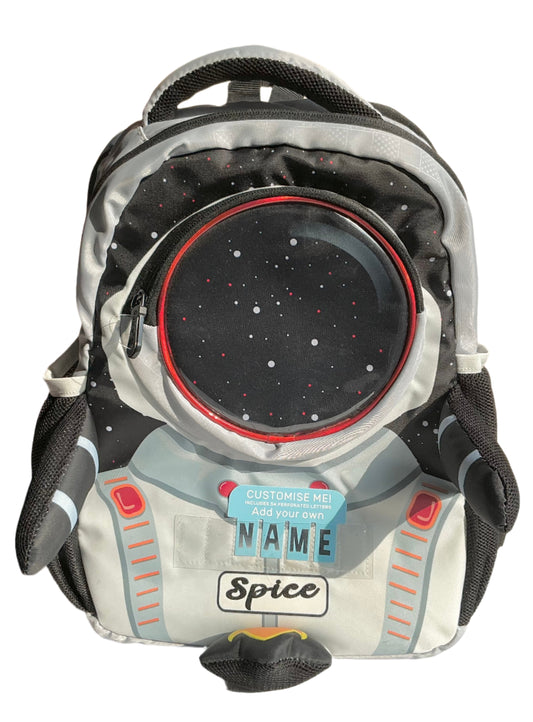 16-Inch Space Theme boys school bag with 3 compartment (Age group 3-5 years)