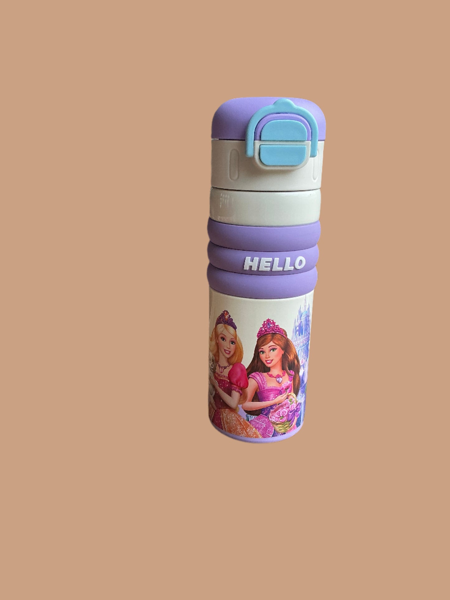 2 in 1 Stainless Steel Sipper & Flask with cartoon characters