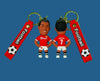 Ronaldo Silicon Keychain with strap- Score style points on the go!