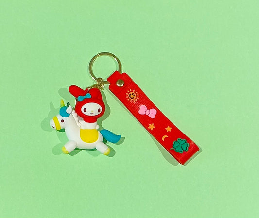 Kuromi & Friends Silicon Keychain with strap