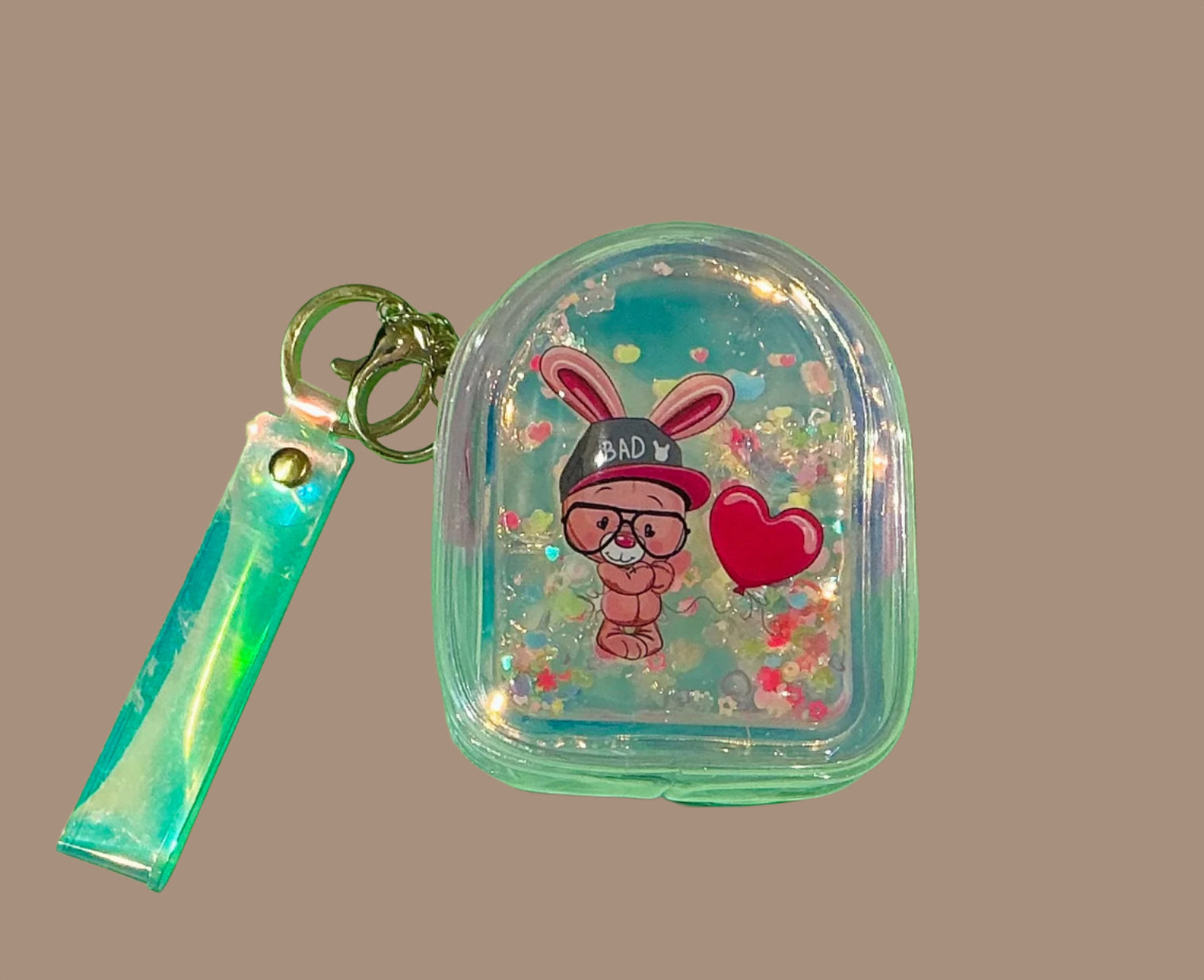 Holographic Coin Pouch with Strap- Cute, Compact & Sparkly