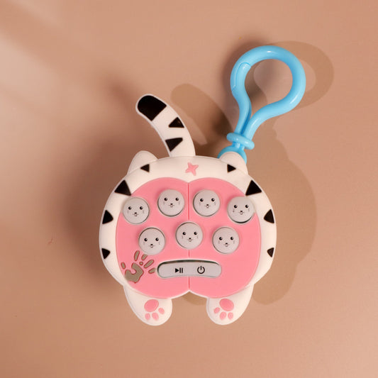 Cat Silicone Game Keychain