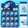 Rocket Pencil Sharpener + Eraser - 2 in 1 stationery fun