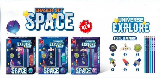 Space Eraser & Stationery Set