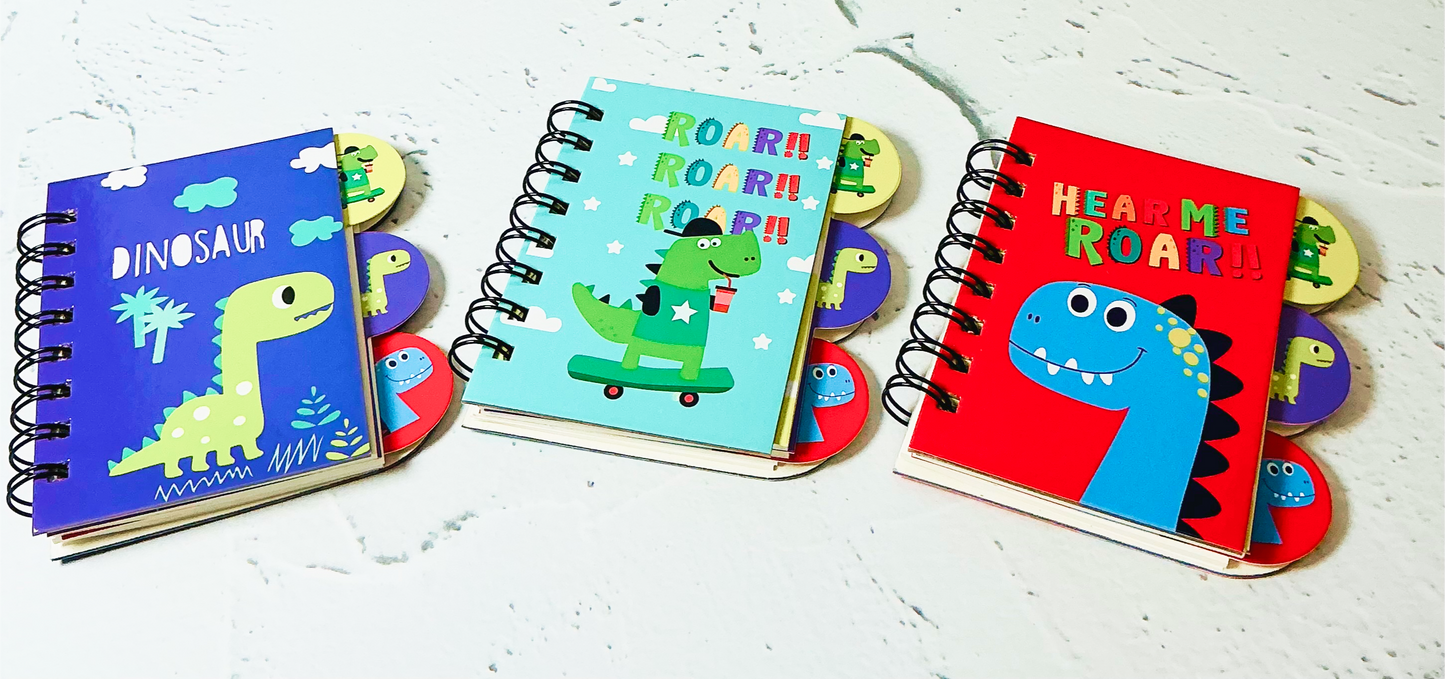 Mini Dino Spiral Note Pad