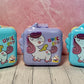 Unicorn 3 compartment stainless steel lunch box