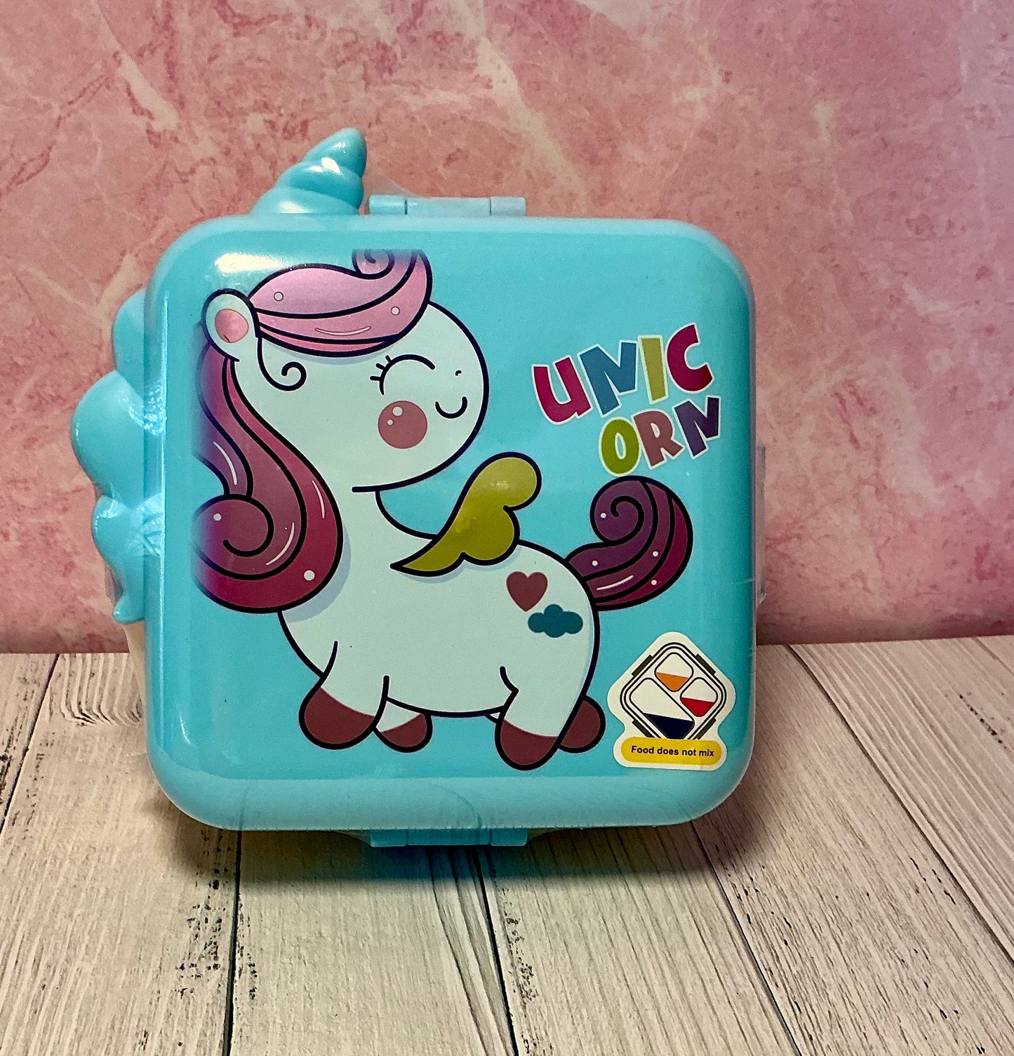 Unicorn 3 compartment stainless steel lunch box