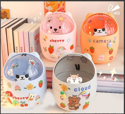 Cute Cat Desk Dust Bins