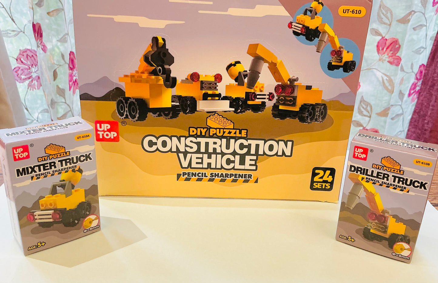 DIY Puzzle Construction Vehicle Sharpner