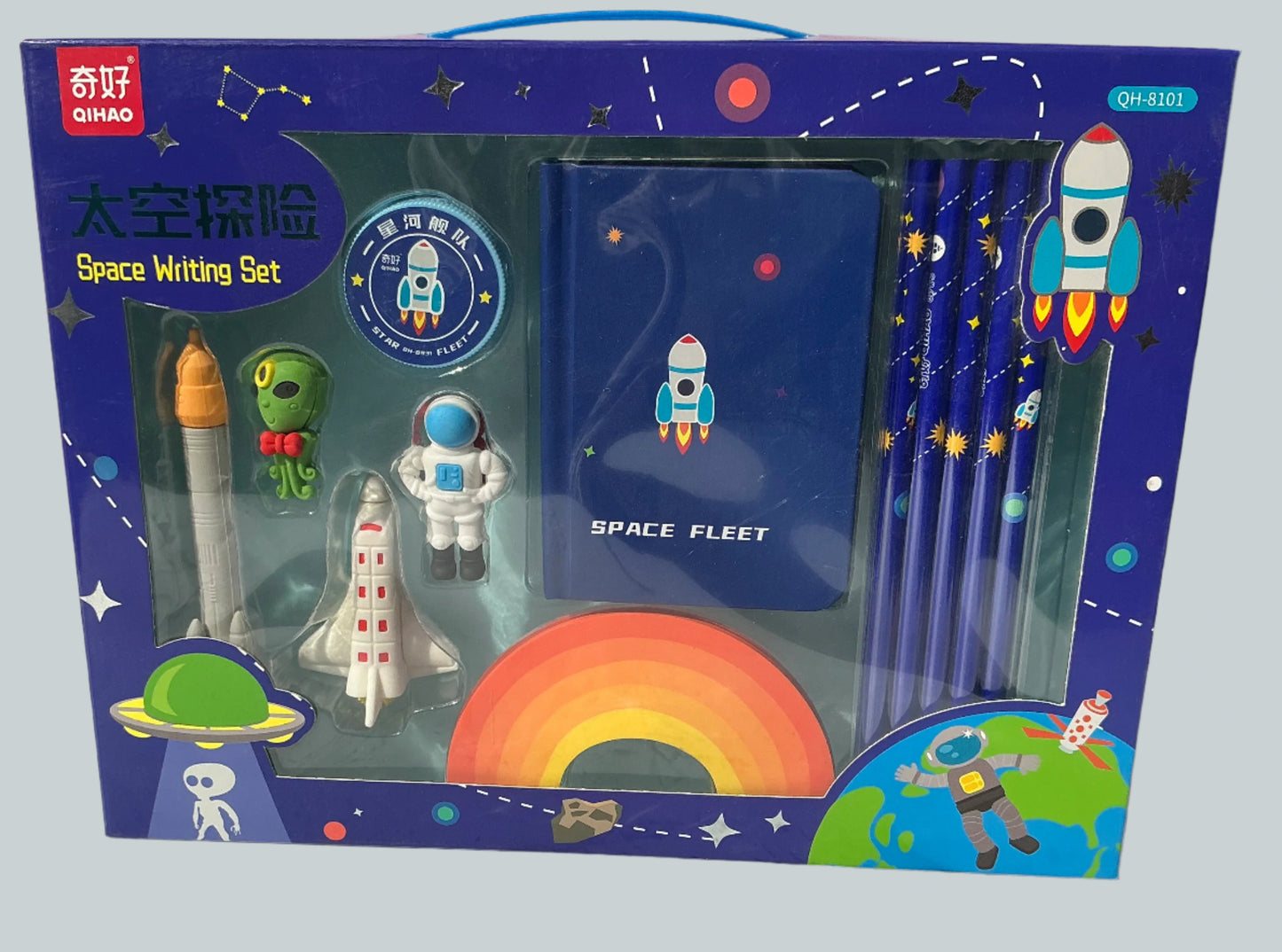 Space theme writing set