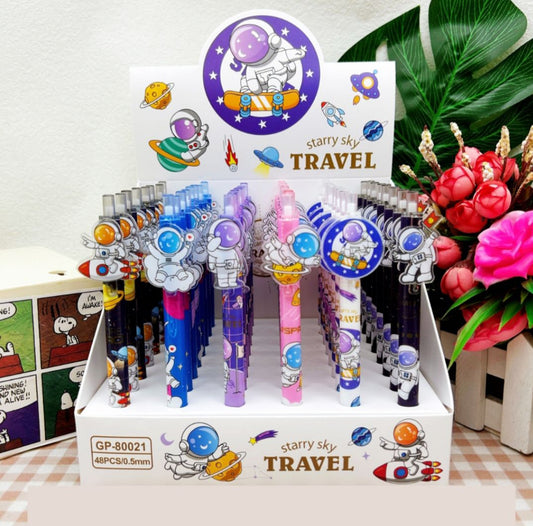 Space Theme Click Pens ( Set of 2)