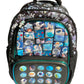17-inch Space theme boys school bags with 4 compartment (Age group 5-8 years)