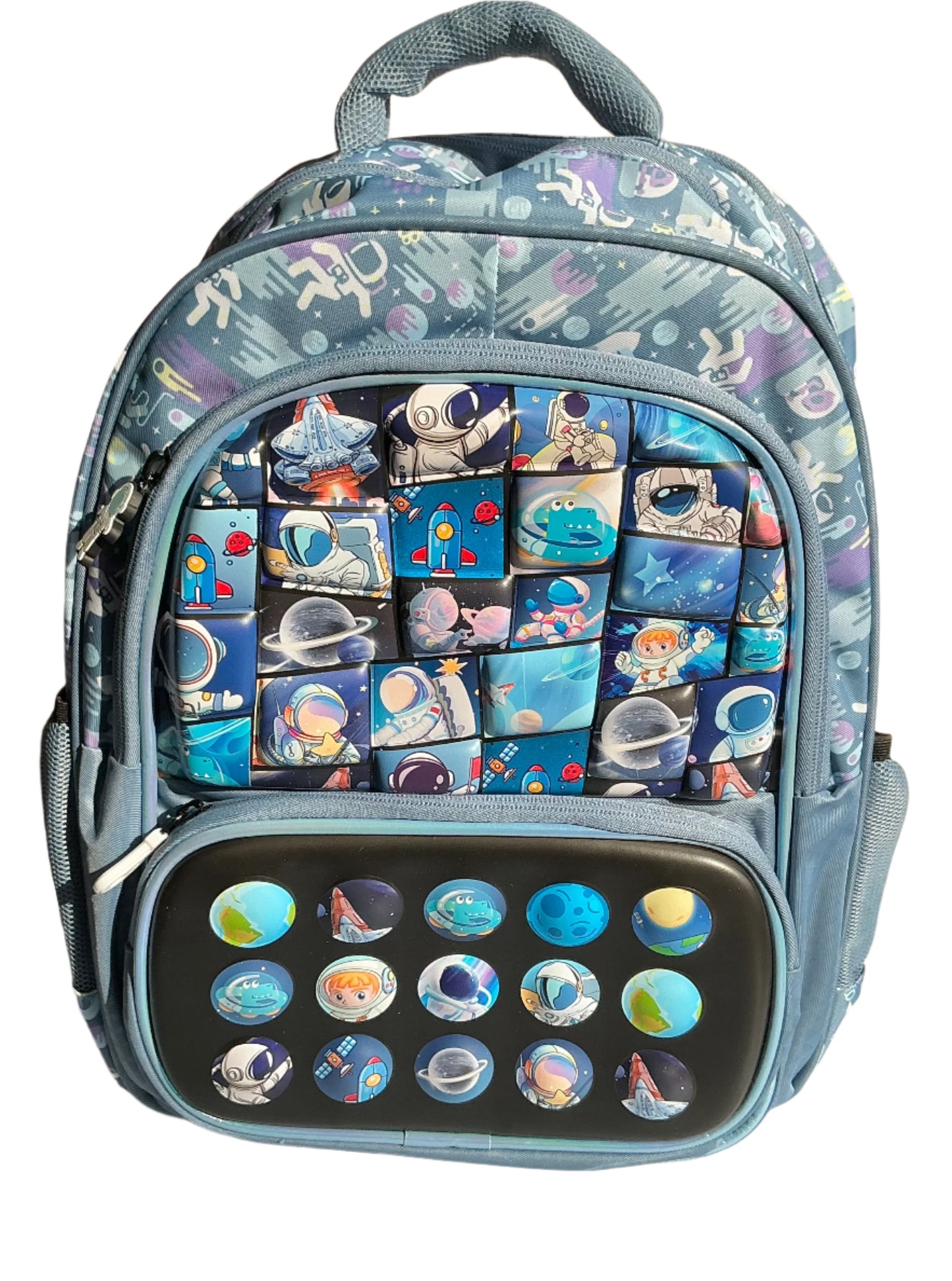 17-inch Space theme boys school bags with 4 compartment (Age group 5-8 years)