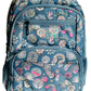 20-inch girls school bag with 6 zip compartments (Age group 8 years & above)