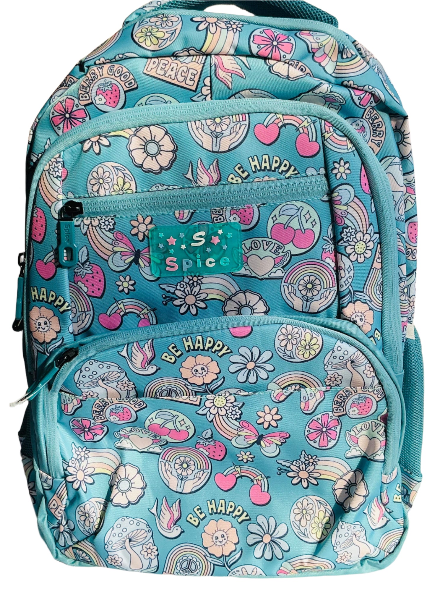 20-inch girls school bag with 6 zip compartments (Age group 8 years & above)