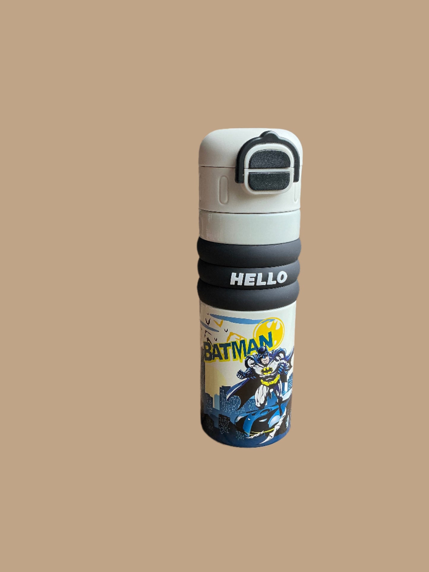 2 in 1 Stainless Steel Sipper & Flask with cartoon characters
