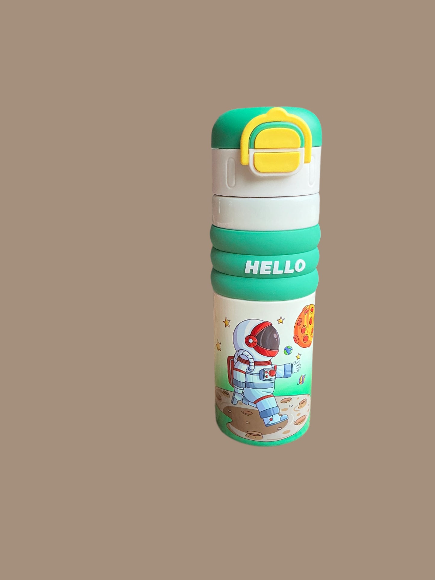 2 in 1 Stainless Steel Sipper & Flask with cartoon characters