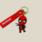 Deadpool Silicone Keychain with strap