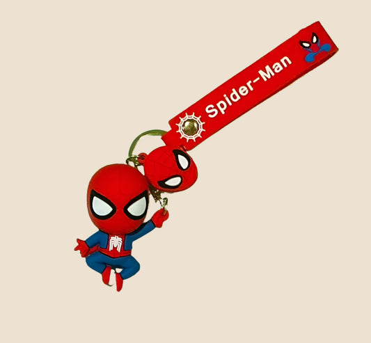Spider-Man Keychain with Strap- Swing into style