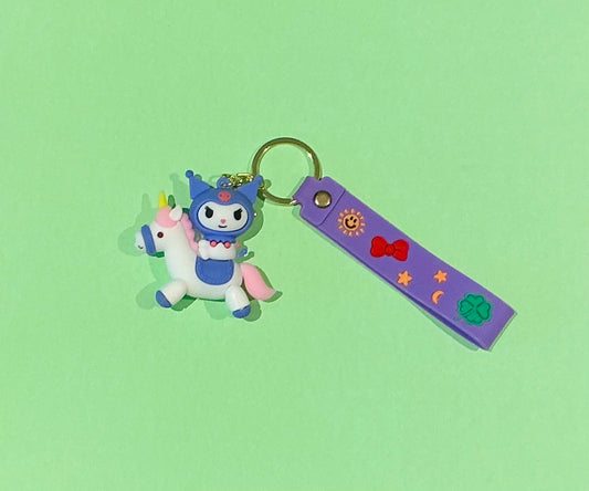 Kuromi & Friends Silicon Keychain with strap