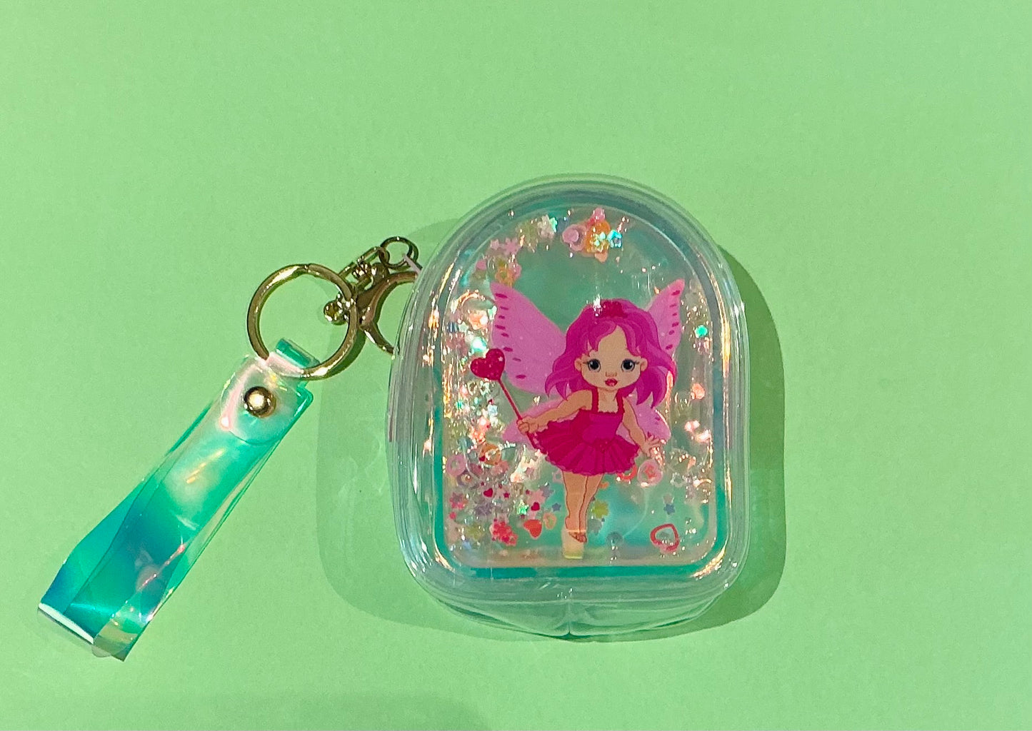 Holographic Coin Pouch with Strap- Cute, Compact & Sparkly