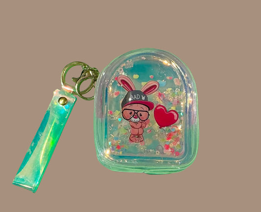Holographic Coin Pouch with Strap- Cute, Compact & Sparkly