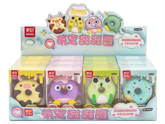 Cute Animal Donut Erasers