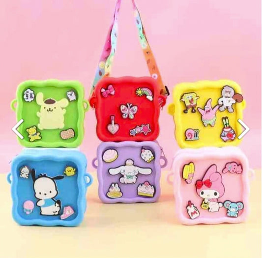 Cartoon Patch Sling Bags