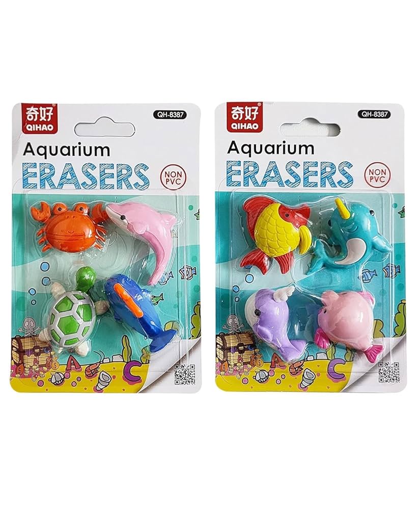 Aquarium Erasers set