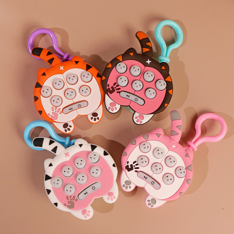 Cat Silicone Game Keychain