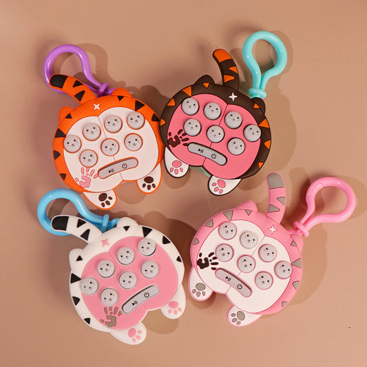 Cat Silicone Game Keychain