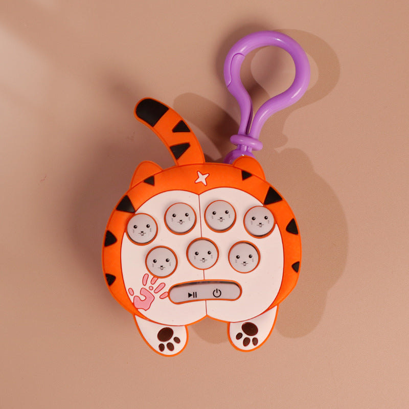 Cat Silicone Game Keychain