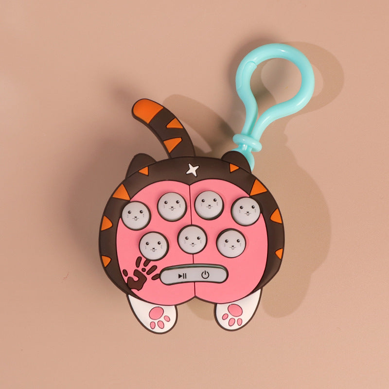 Cat Silicone Game Keychain