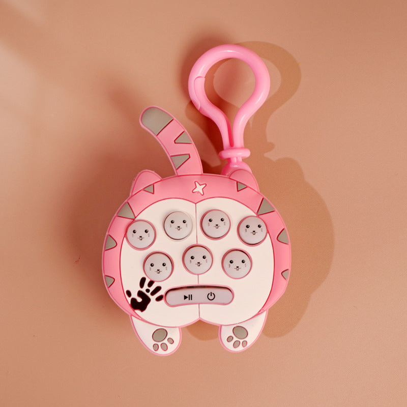 Cat Silicone Game Keychain